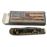 Case 6254 SS Zippo 20th Anniv. Trapper Folding Kni