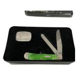 Case 6254 SS John Deere Green Trapper Folding Knif