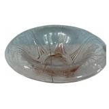 Pink Depression Glass Serving Bowl