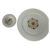 Harker China Co. Plate & Ashtray Set