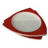 Mid-Century Triangular Snack Plates