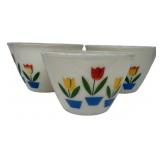Fire-King Tulip Mixing Bowls Set of 3