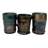 Carnival Glass Stork Toothpick Holders