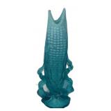 Teal Corn Cob Figural Wax Candle