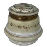 Victorian Hand-Painted Opaline Glass Box