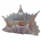 Art Glass Star-Shaped Bowl Opalescent