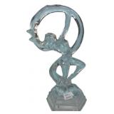 Art Deco Style Glass Dancer Figurine