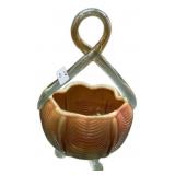 Victorian Art Glass Basket Pulled Loop