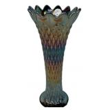 Carnival Glass Diamond Point Vase