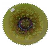 Carnival Glass Cherry Pattern Bowl