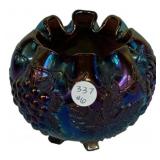 Carnival Glass Grape Rose Bowl