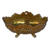 Carnival Glass Grape Pattern Bowl