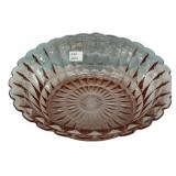 Pink Depression Glass Serving Bowl