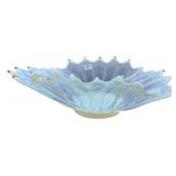 Opalescent Glass Flower Form Bowl