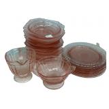 Pink Depression Glass Lot