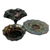 Carnival Glass 3-Piece Collection