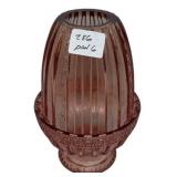 Pink Depression Glass Fairy Lamp