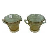 Depression Glass Creamer & Sugar Set