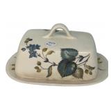 Floral Ceramic Covered Butter Dish