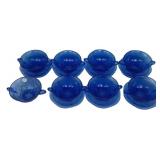 Cobalt Blue Depression Glass Cup Saucer Set