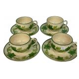 Franciscan Ivy Cups & Saucers Set of 4