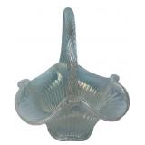Fenton Iridescent Glass Basket