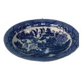 Blue Willow Oval Serving Bowl