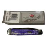 Case 6254 SS ULT Violet Trapper Folding Knife