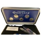 1999 Case 3254 SS 50 State Quarters Knife