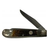 Owl Head 2 Blade Folding Knife