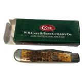 Case 6254 SS BRNT Amber Folding Knife
