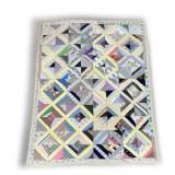 Quilted comforter, patchwork, 60' x 79'