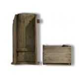Wooden 'work' sled, wooden runners, 34.5'L,
