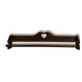Pine spice rack, heart cut in back, 48' long, 9'T,