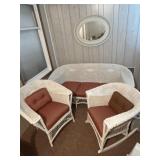 Patio set with mirror