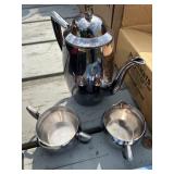 Tea set, anniversary plate corkscrew, shoes