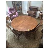 Table and 4 chairs