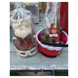 Santa and basket