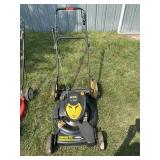 Brute big wheel push mower/mulcher