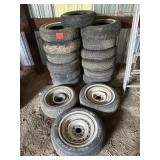 15 15' tires, three rims