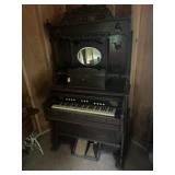 Antique organ, works