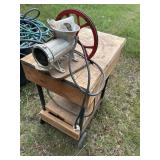 Meat grinder setup