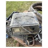 Crate, straps, battery charger