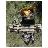 Turning lathe, router, worklight