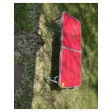 Folding camping table