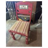 Old red chair