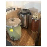 Three coffee pots