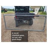 4, 4x10 chain link gates