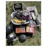 Helmets, lights, signs