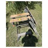 Two foldable work benches